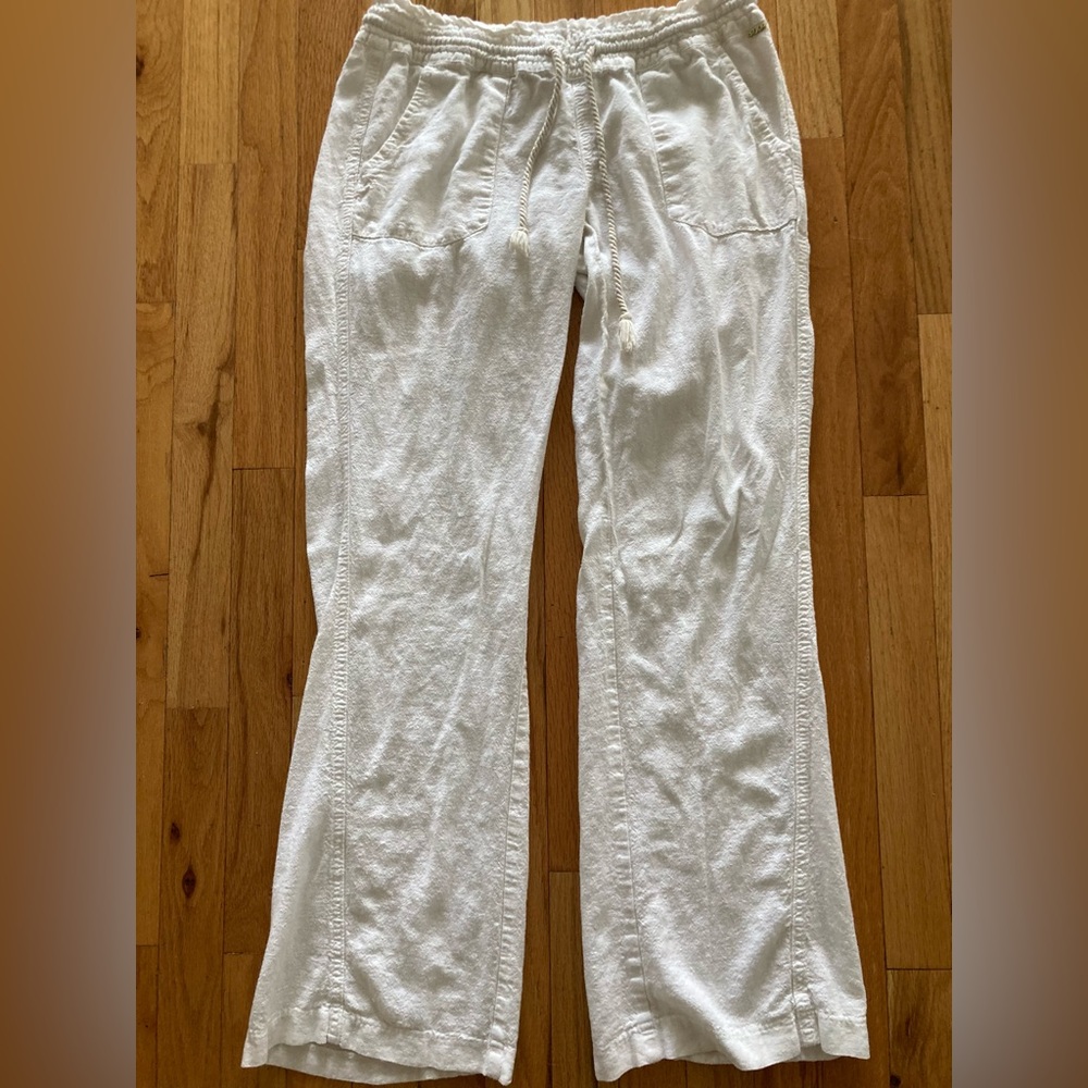 White Roxy pants